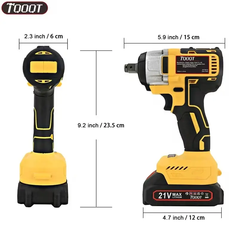 Cordless Brushless Impact Wrench 1/2" 380Nm Charger Socket Tool Kit 2x Batteries - image 9 | Free standard UK delivery included | Discount Quality Products