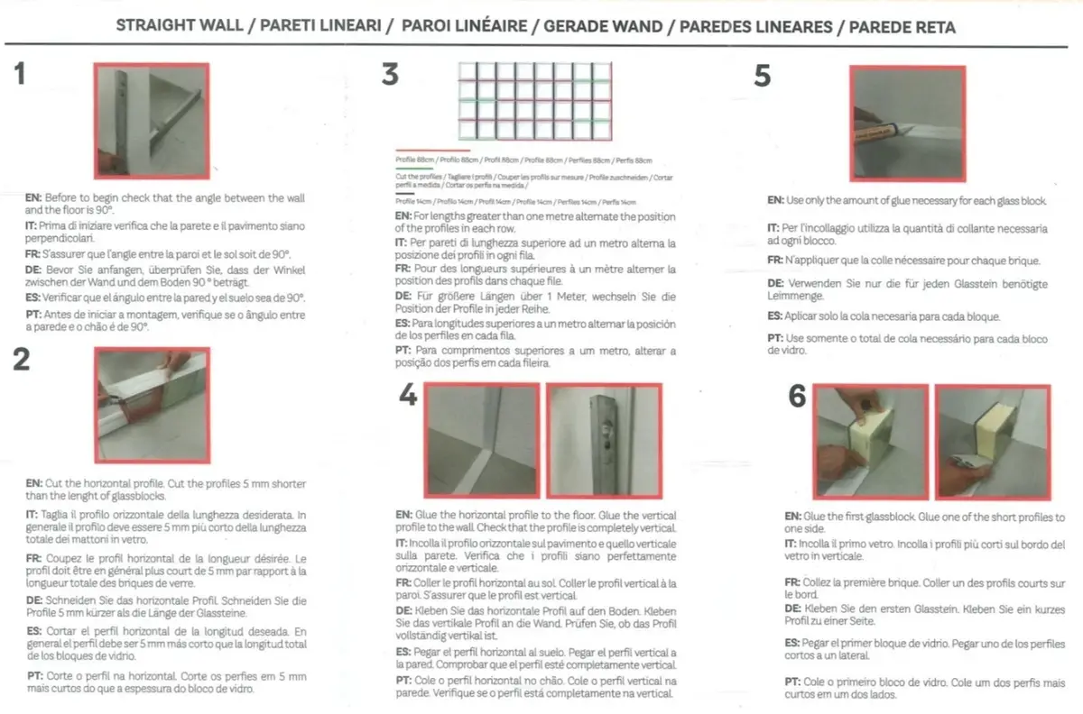 Glass Block Lock 1m² Frame Kit Easy Installation for 25 Blocks of 190mm² x 80mm - image 5 | Free standard UK delivery included | Discount Quality Products