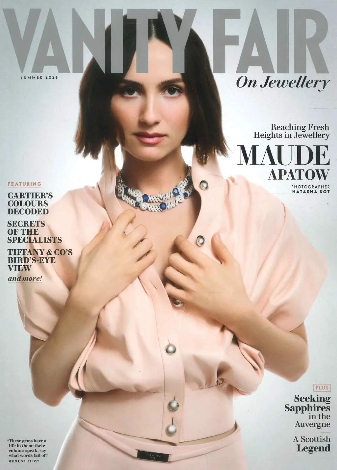 Vanity Fair Magazine On Jewellery, Maude Apatow, Chloe Qisha, Style, Summer 2026