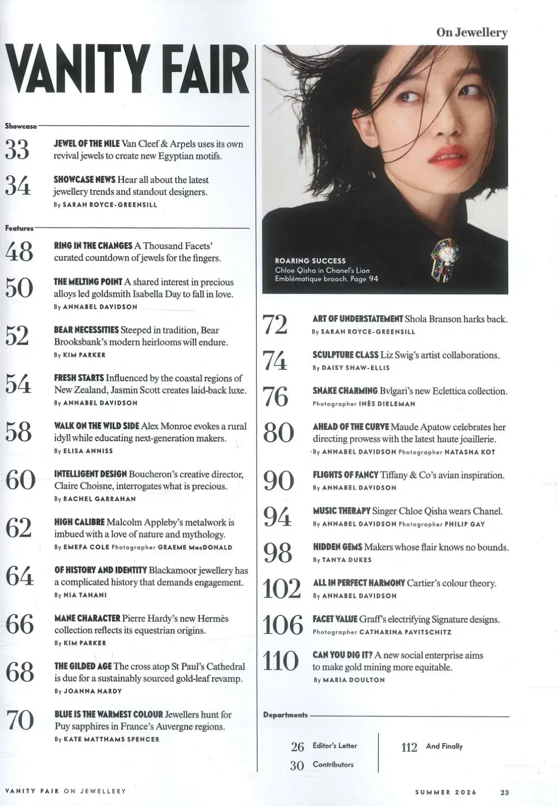 Vanity Fair Magazine On Jewellery, Maude Apatow, Chloe Qisha, Style, Summer 2026 - image 3 | Free standard UK delivery included | Discount Quality Products