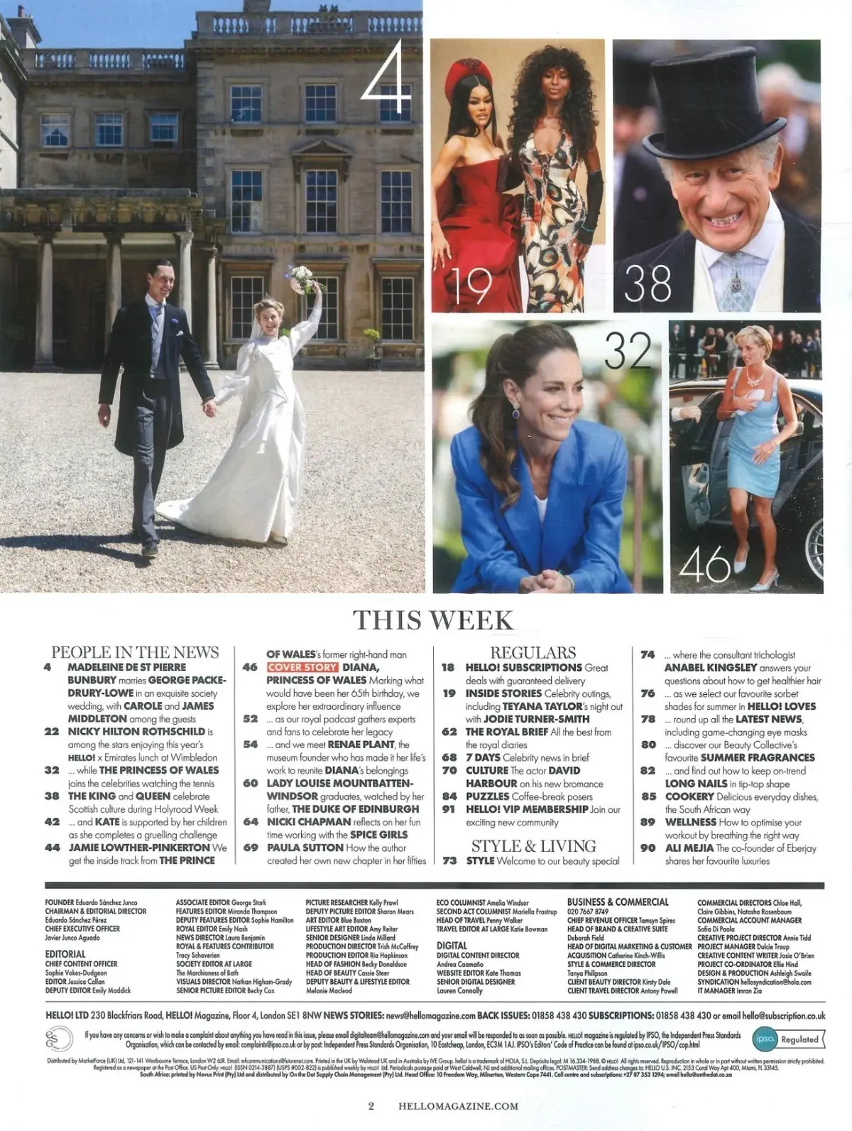 HELLO! Magazine: Princess Diana, Prince William, Harry, Kate Middleton, 13.7.26 - image 3 | Free standard UK delivery included | Discount Quality Products