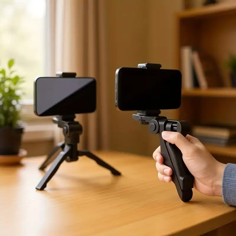 360° Phone Tripod Stand Adjustable Anti Shake Selfie Mount Live Stream Holder