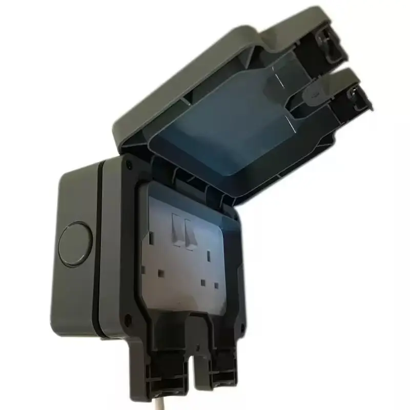 2 Gang Switched  1m Extension Lead, Outdoor IP66 Weatherproof Socket Box, 13A - image 6 | Free standard UK delivery included | Discount Quality Products
