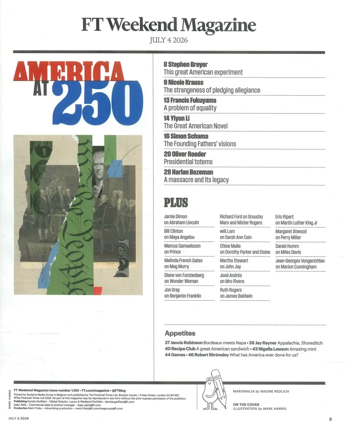 FT Weekend Magazine: America 250th Anniversary of Independence Special, 4.7.26 - image 3 | Free standard UK delivery included | Discount Quality Products