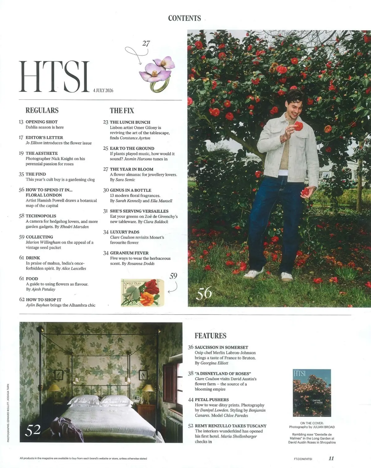 Financial Times HTSI Magazine: Flower Issue, David Austin's £30mn Garden, 4.7.26 - image 3 | Free standard UK delivery included | Discount Quality Products