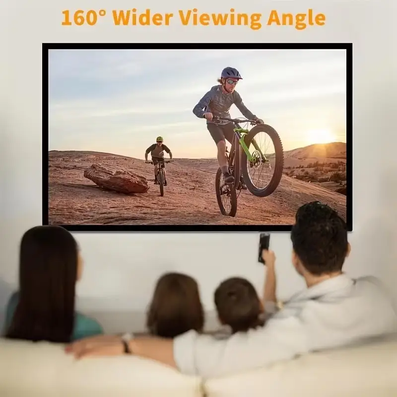 60" Portable White Projection Curtain - Home Theatre & Presentation Screen - image 6 | Free standard UK delivery included | Discount Quality Products