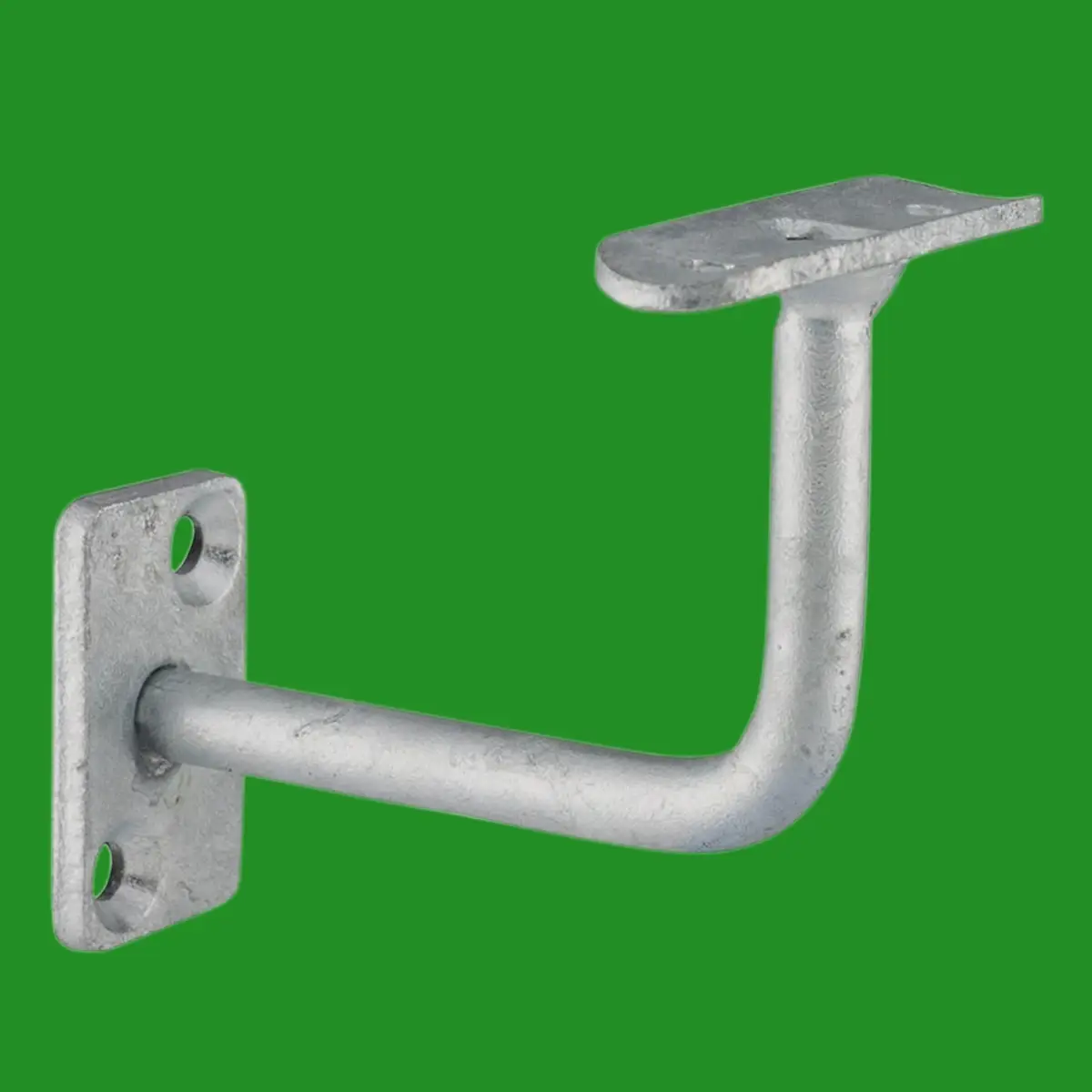4x Galvanised Steel Railing Bracket Bannister Balcony Handrail Rectangular Plate
