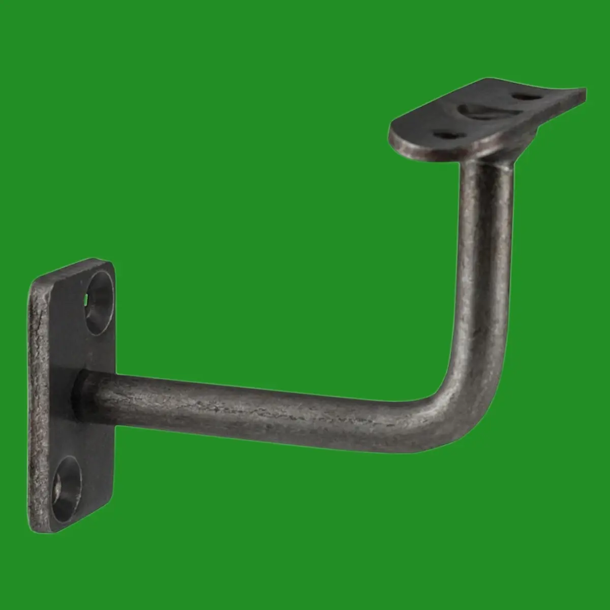 2x Mild Steel Railing Bracket Bannister Balcony Handrail Rectangular Back Plate