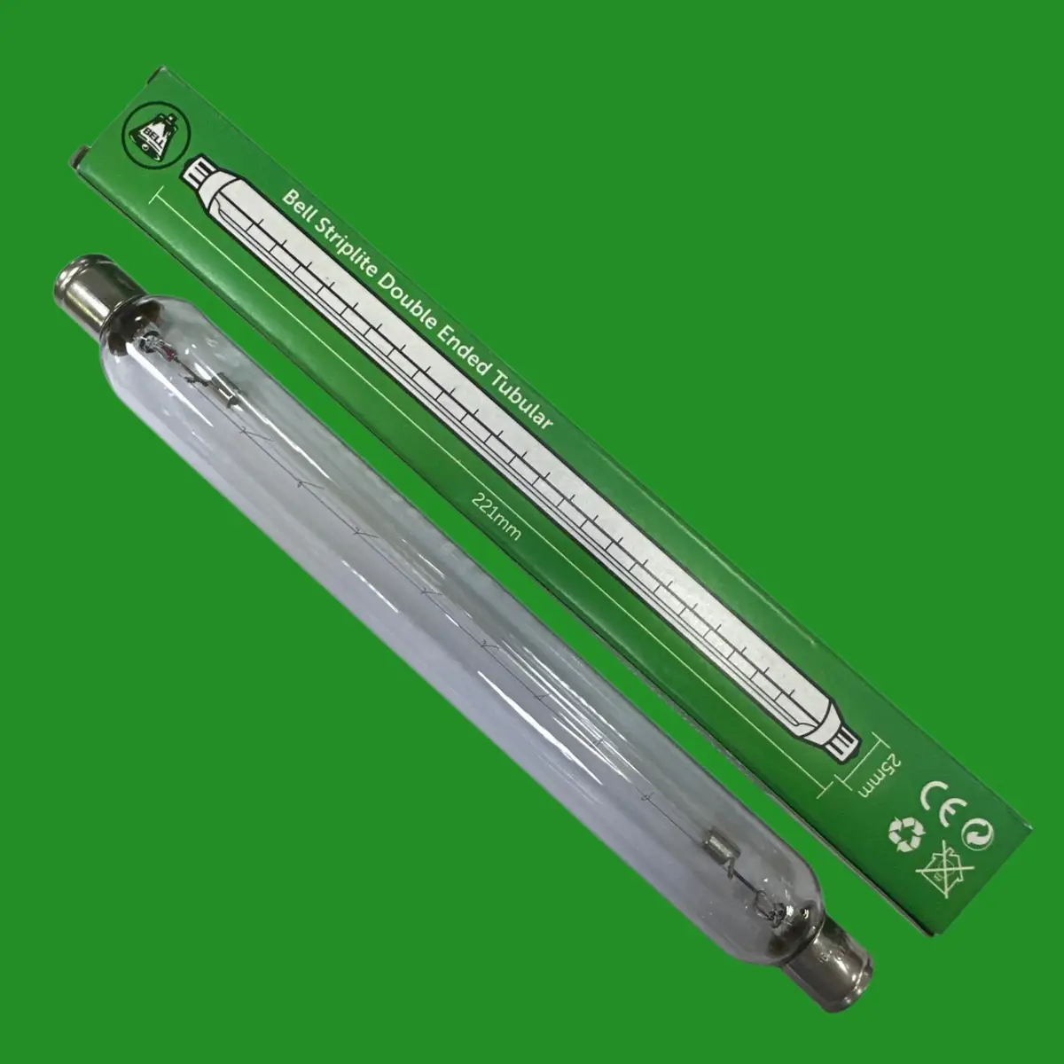 60W BELL 221mm Clear Double Ended Cap Tubular Lamp S15 Linear Strip Light Bulbs