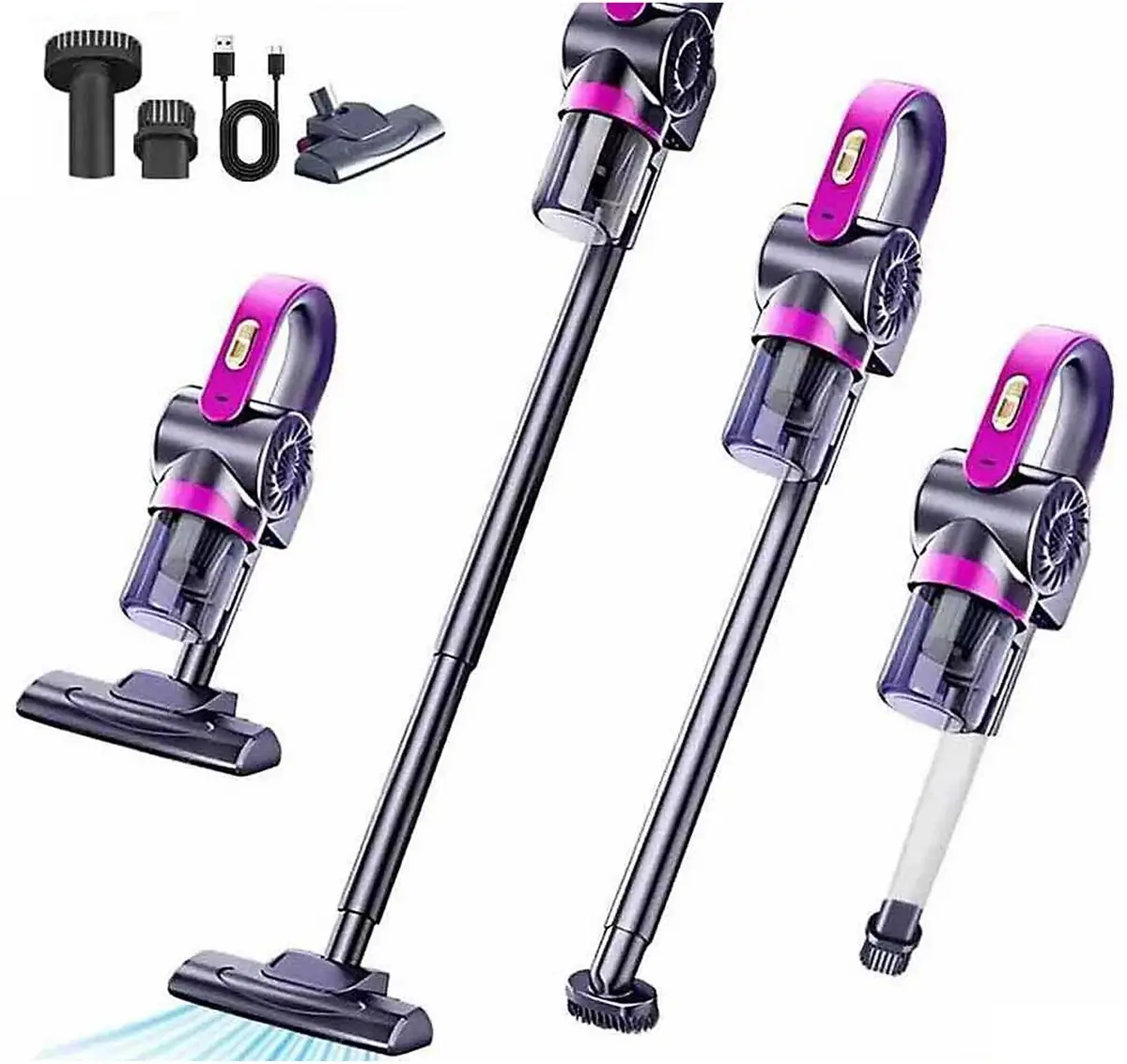 Multi-Use Vacuum Cleaner Wireless Cordless Stick Handheld Vac, Floor, Carpet