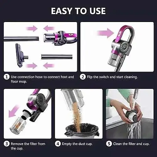 Multi-Use Vacuum Cleaner Wireless Cordless Stick Handheld Vac, Floor, Carpet - image 7 | Free standard UK delivery included | Discount Quality Products