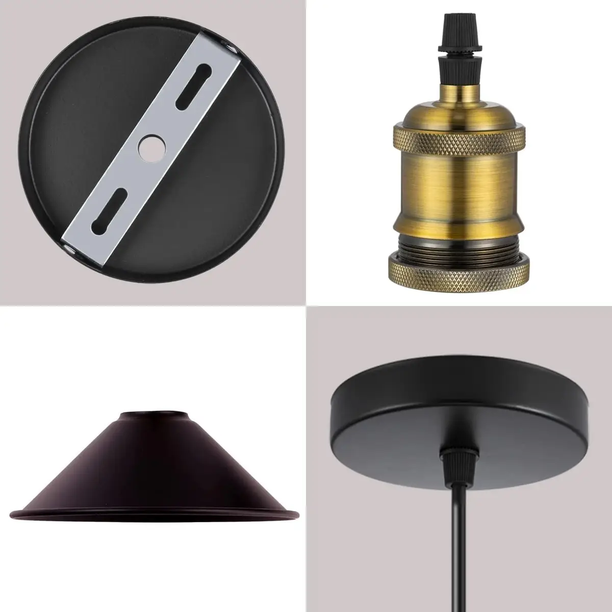 Vintage Industrial Metal Lampshade Modern Hanging Retro Ceiling Pendant Light UK - image 8 | Free standard UK delivery included | Discount Quality Products