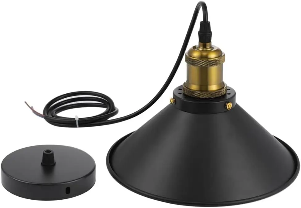 Vintage Industrial Metal Lampshade Modern Hanging Retro Ceiling Pendant Light UK - image 9 | Free standard UK delivery included | Discount Quality Products