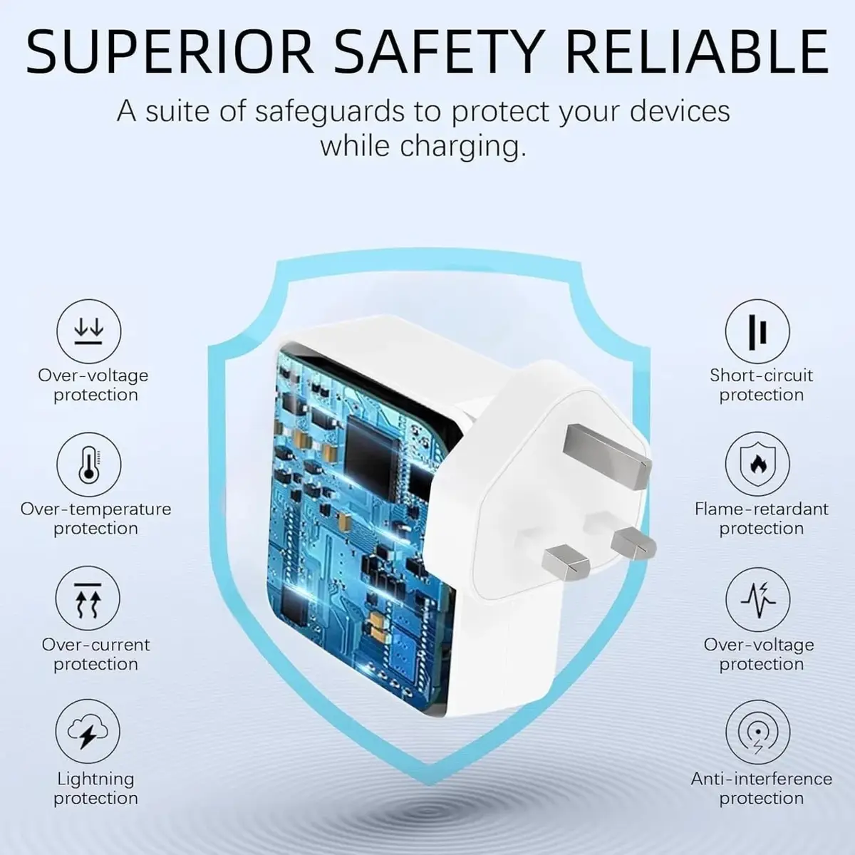 60W T-Tip Power Adaptor Laptop Fast Charger Compatible with A1502, A1465, A1466 - image 3 | Free standard UK delivery included | Discount Quality Products