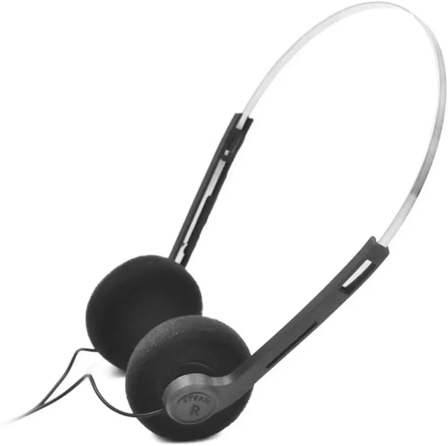 1x Lightweight Wired Retro Style Stereo Headphones 3.5mm Jack with 6.3mm Adaptor - image 7 | Free standard UK delivery included | Discount Quality Products