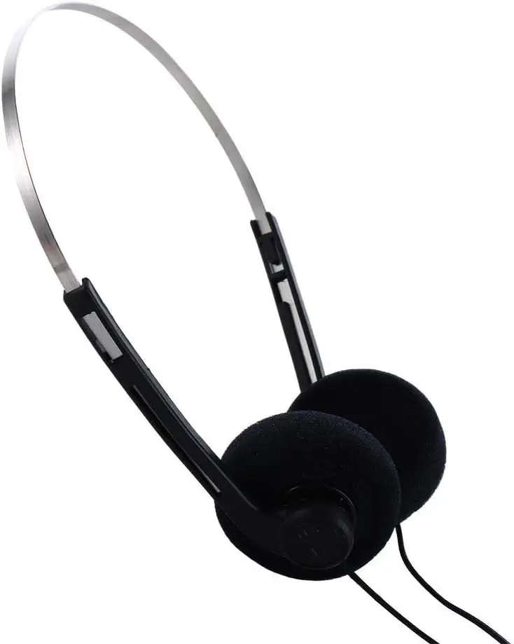 1x Lightweight Wired Retro Style Stereo Headphones 3.5mm Jack with 6.3mm Adaptor - image 8 | Free standard UK delivery included | Discount Quality Products