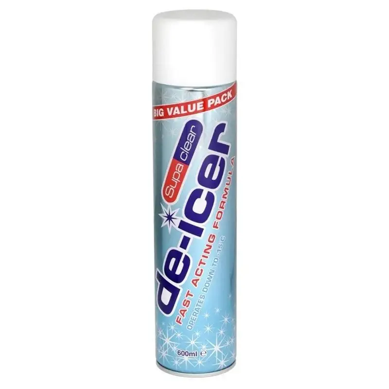 1x 600ml Supaclear Car Windscreen De-Icer Spray Aerosol Ice Frost Snow DEICER