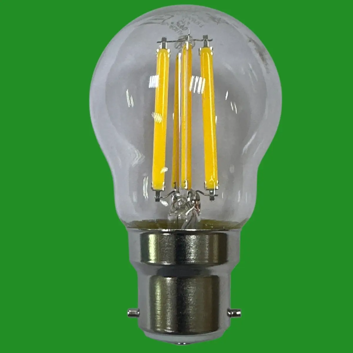 2x 6.5W (=60W) Crompton LED Filament Clear Round Golf G45 Light Bulbs BC B22 - image 2 | Free standard UK delivery included | Discount Quality Products