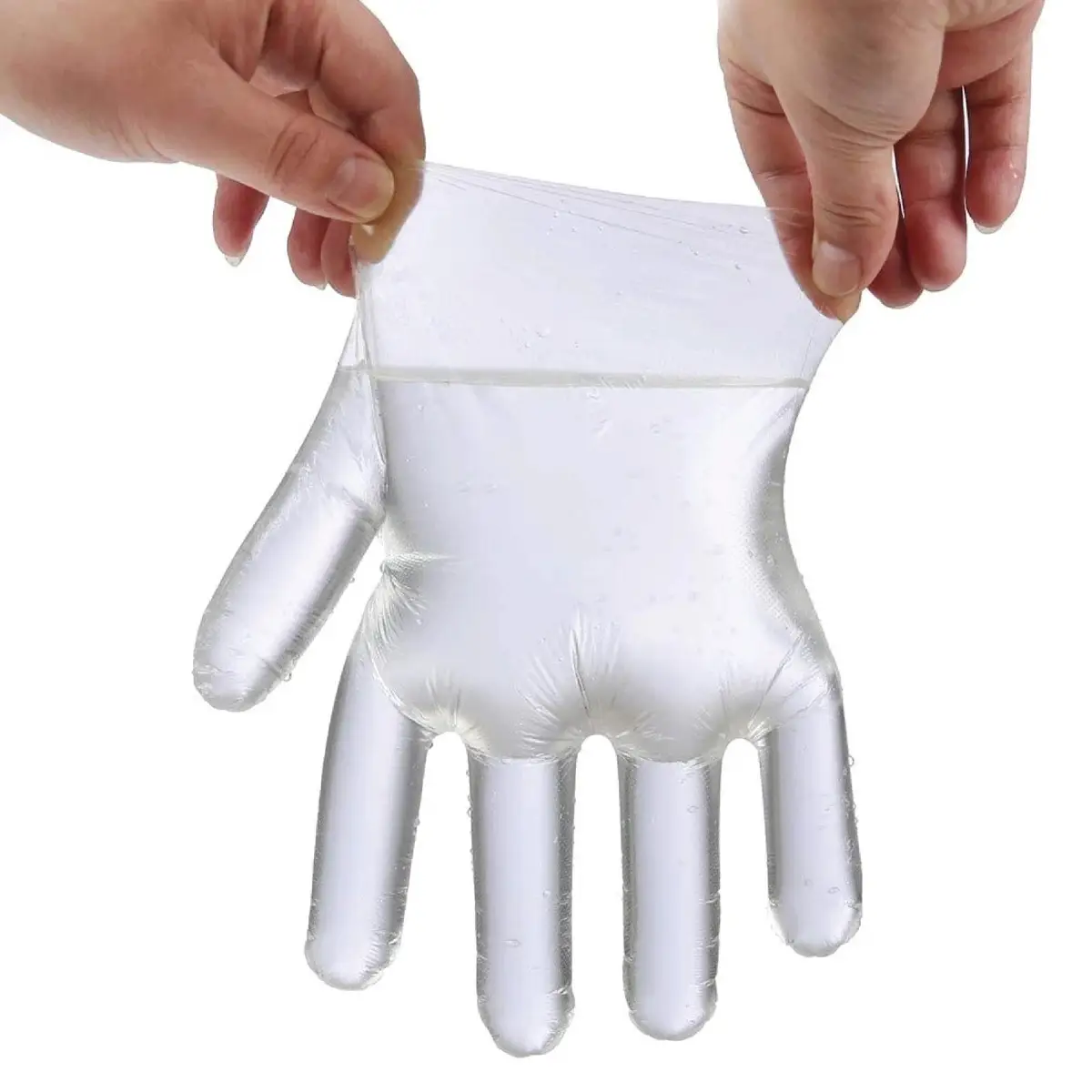 100 Disposable Plastic Polythene PE Gloves Clear One Size Kitchen Cleaning DIY - image 10 | Free standard UK delivery included | Discount Quality Products