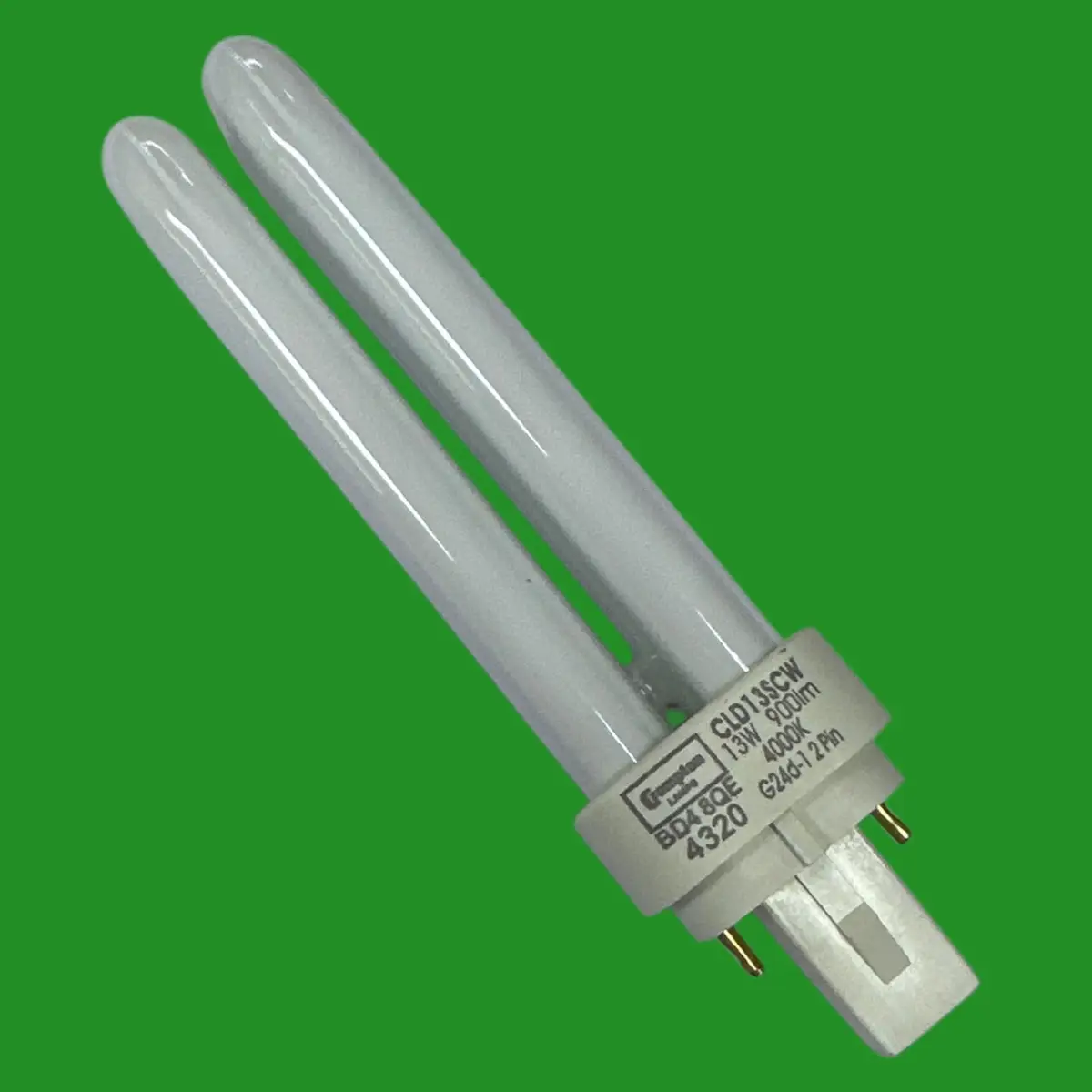 1x 13W Crompton G24d-1 2 pin Low Energy CFL PL Light Bulb 4000K Cool White Lamp - image 3 | Free standard UK delivery included | Discount Quality Products