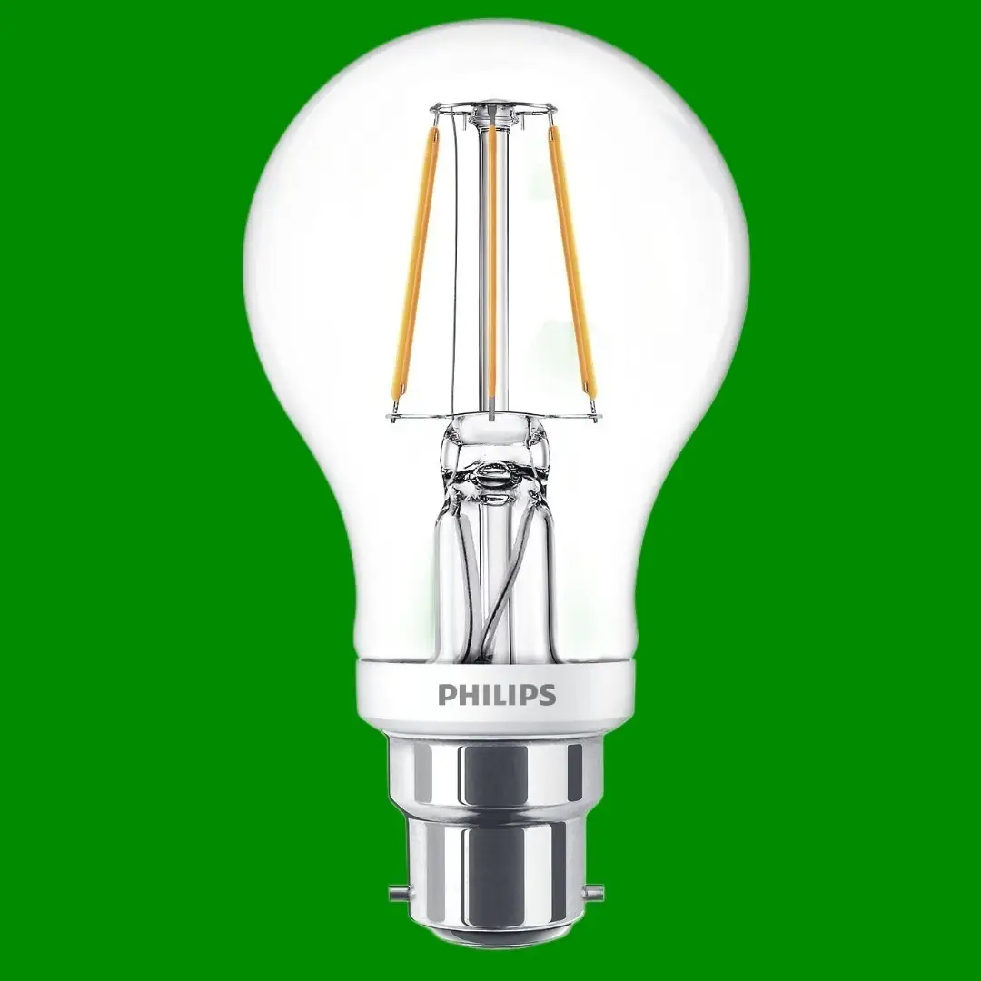 2x 4.5W (=40W) Philips Dimmable LED Filament GLS A60 Light Bulb BC B22 2700K - image 3 | Free standard UK delivery included | Discount Quality Products