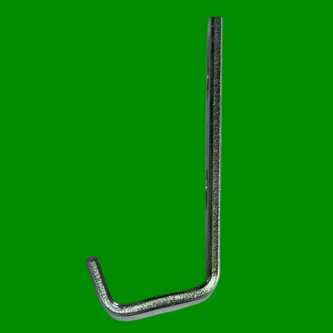 2x 68mm Galvanised Steel J-Hook Bracket Mounting Retaining Holding, Coat Hanging - image 3 | Free standard UK delivery included | Discount Quality Products