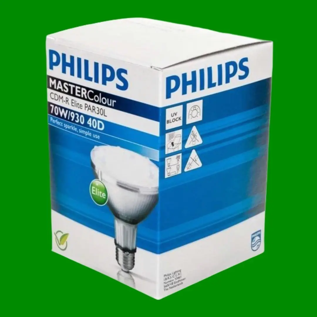 70W Philips PAR30L R95 Halogen CDM-R Elite 930 40° Reflector Light Bulb ES E27 - image 3 | Free standard UK delivery included | Discount Quality Products