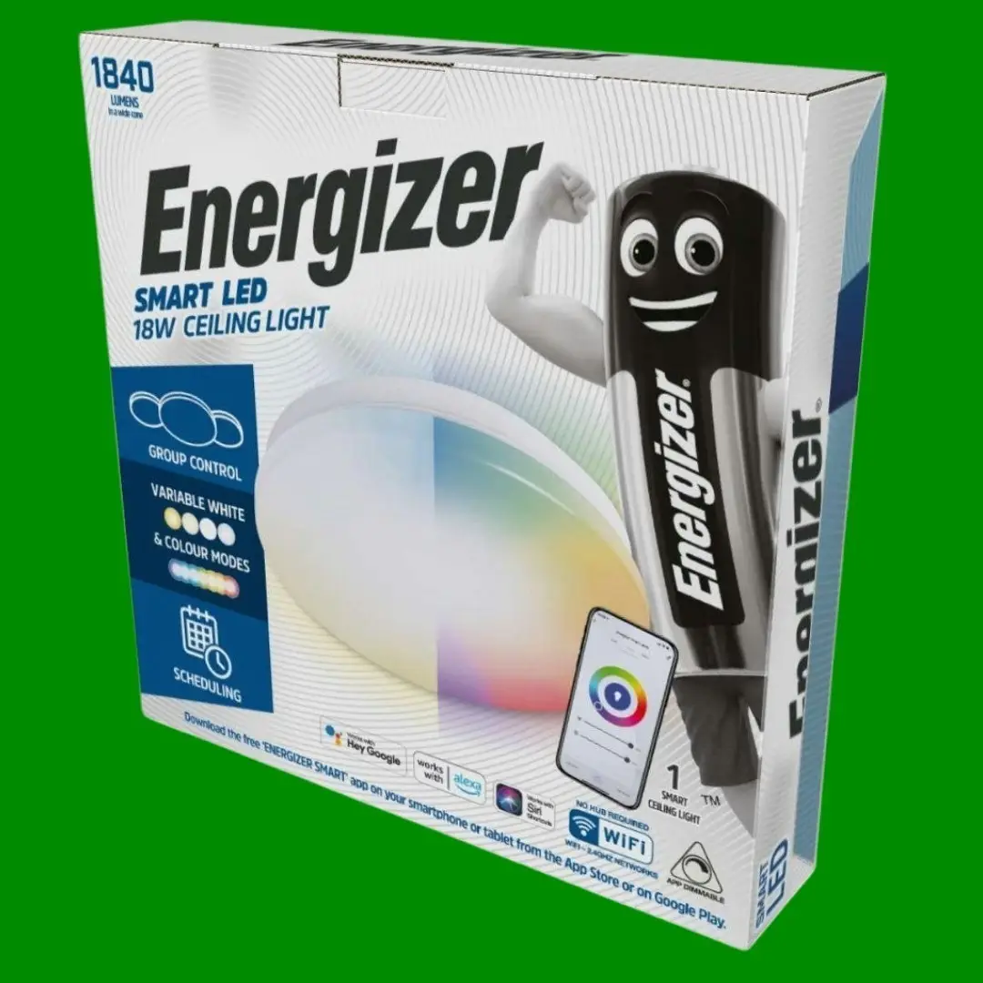 Energizer 18W IP20 Smart LED Dimmable Round Ceiling Light, RGBW Colour Control - image 3 | Free standard UK delivery included | Discount Quality Products