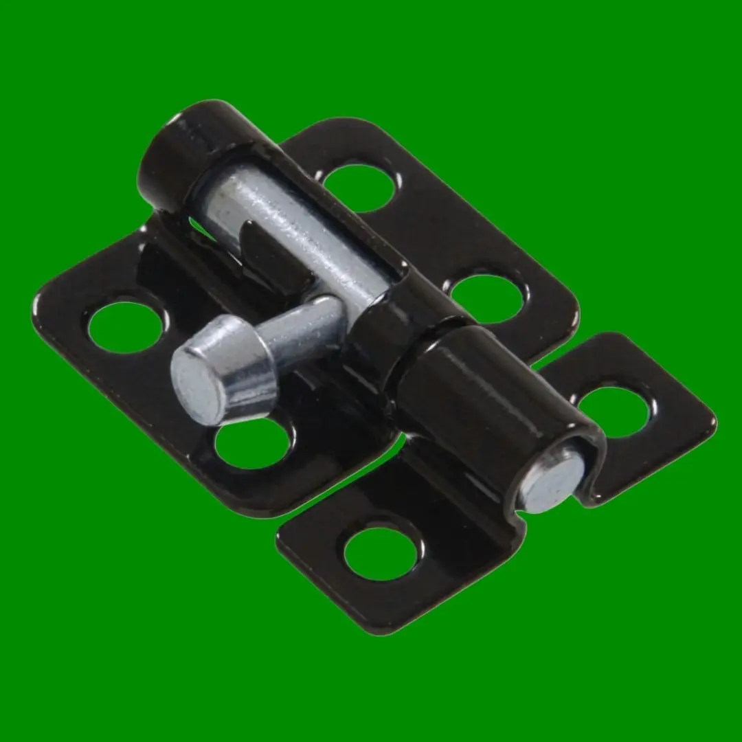 1x 35mm/1.5" Straight Black Epoxied Steel Barrel Bolt Sliding Door Lock Latch