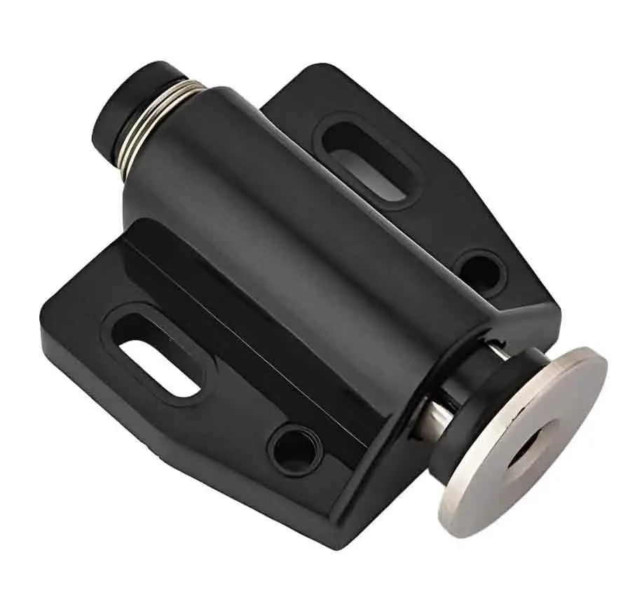 6x Black Push to Open Door Catch Single Magnetic Pressure Touch Release Latch