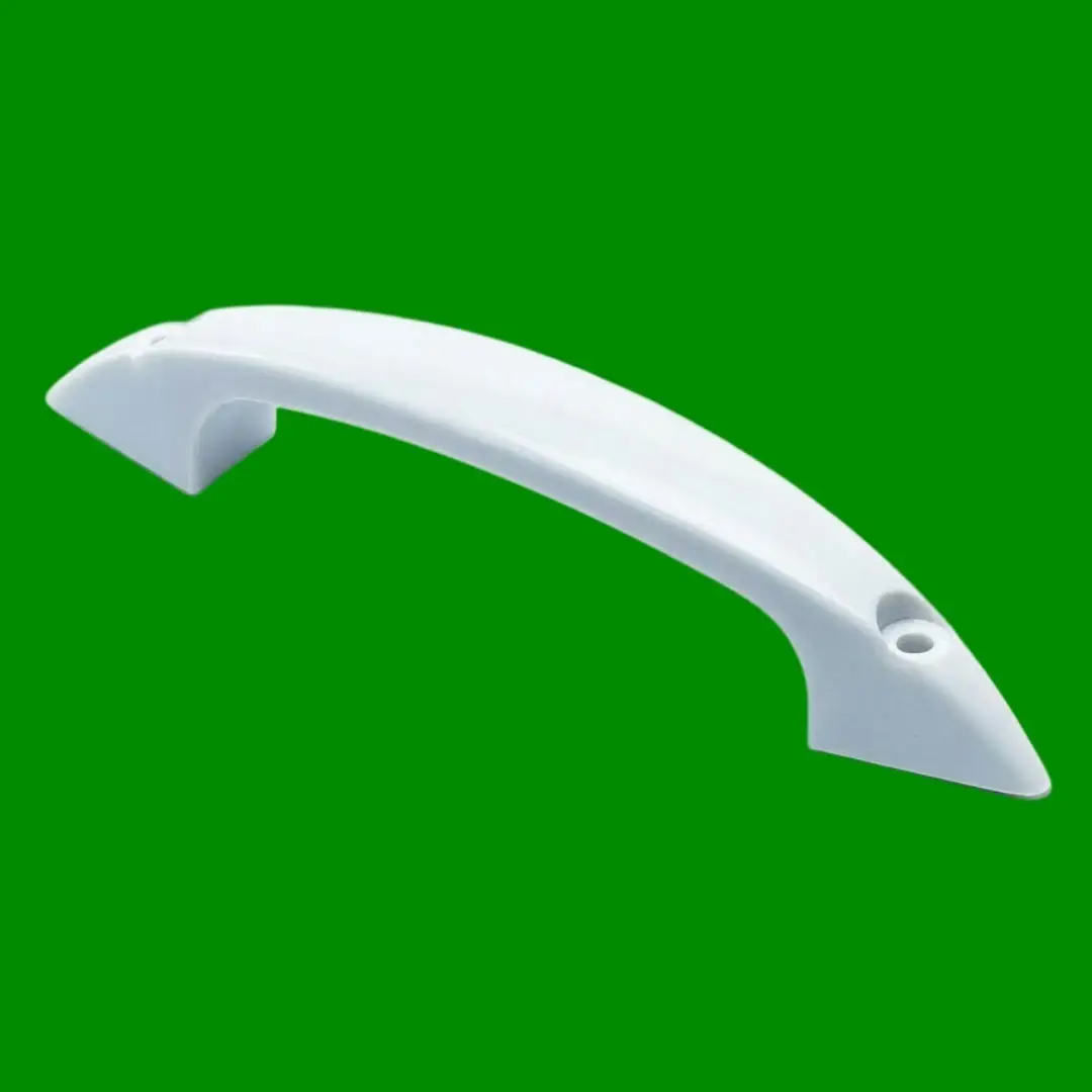 4x 105mm White Plastic 'D' Shape Pull Handle, Cupboard, Cabinet, Draw, Wardrobe