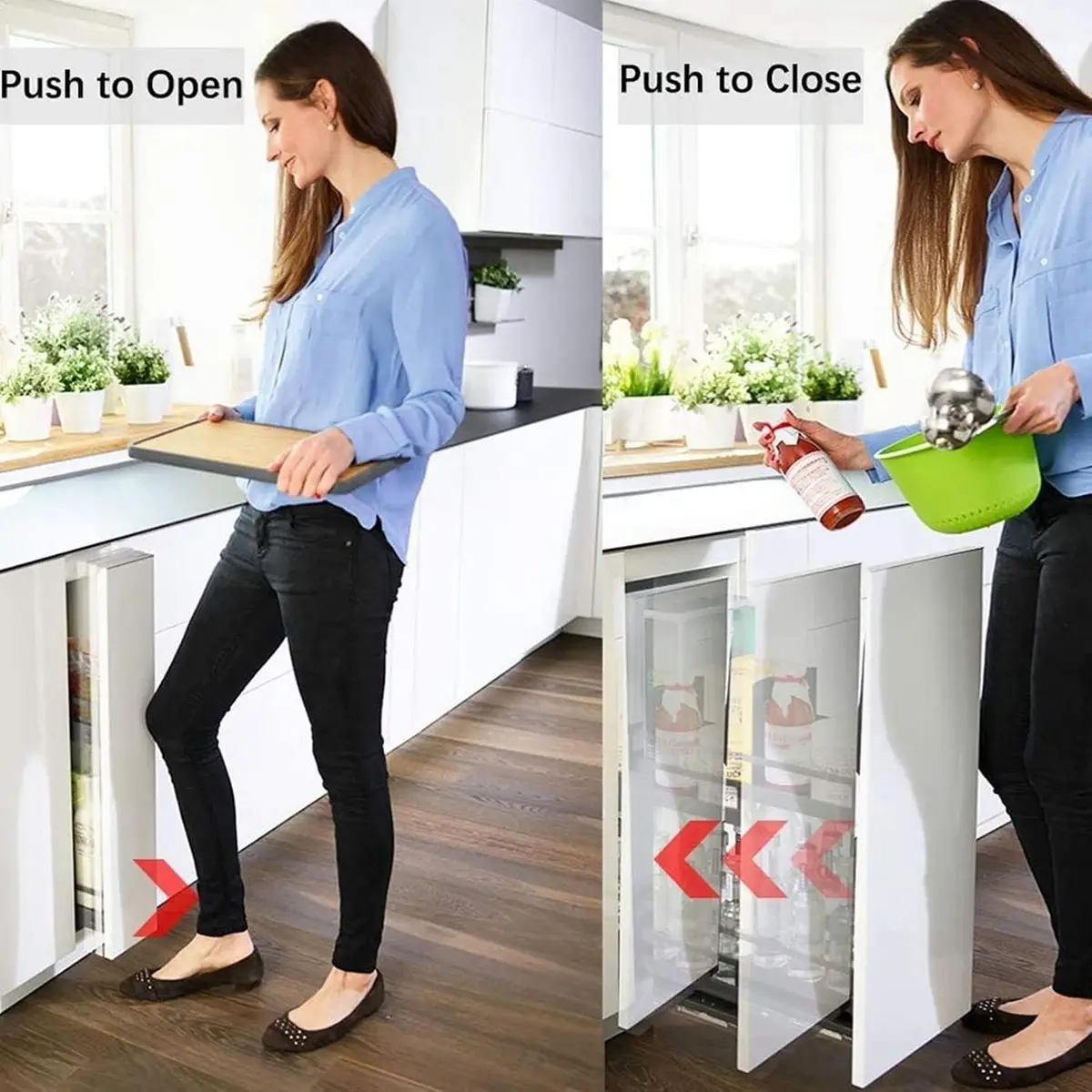 1x Black Push to Open Door Catch Latch Single Magnetic Pressure Touch Release - image 6 | Free standard UK delivery included | Discount Quality Products