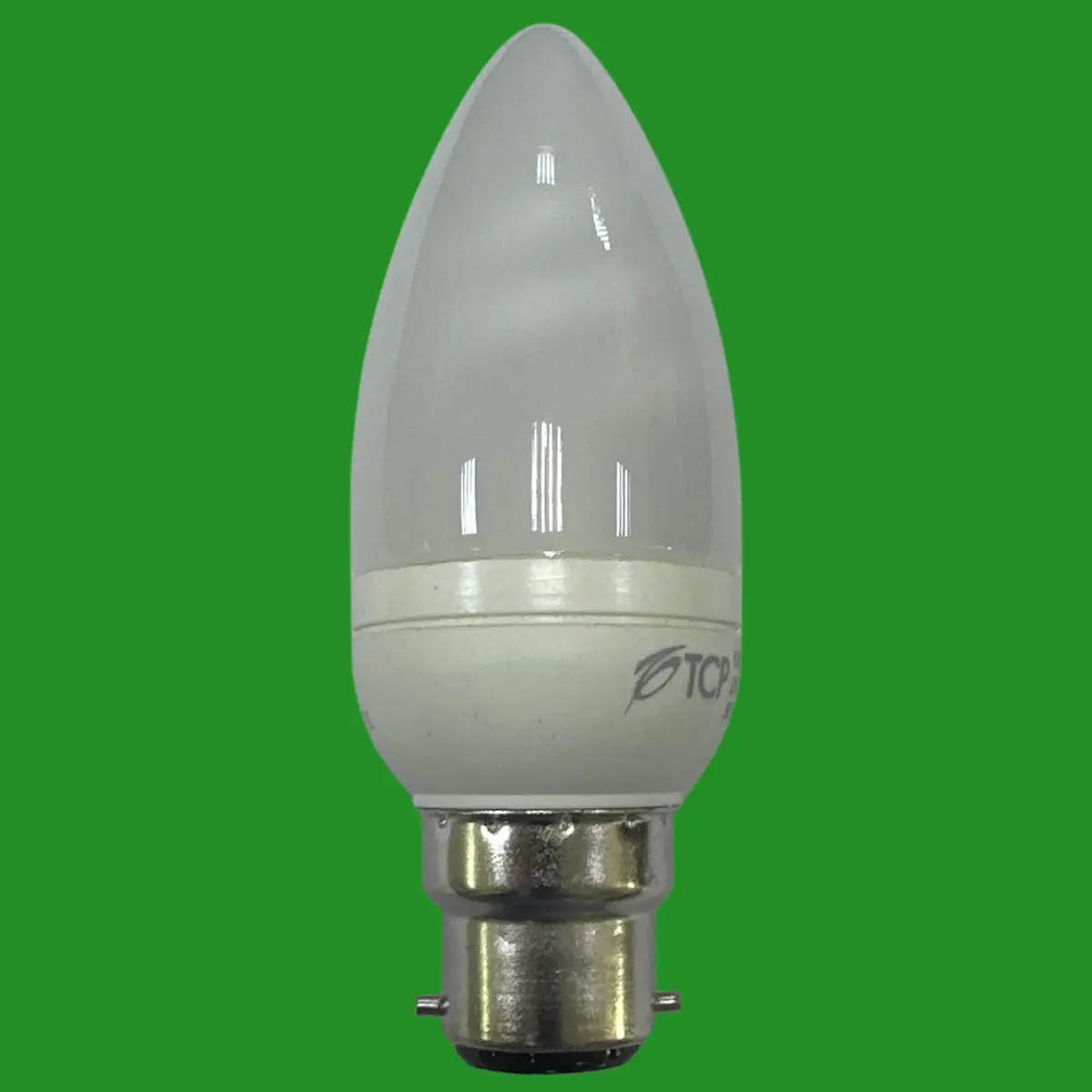 2x 5W (=25W) TCP Candle CFL Light Bulbs BC B22 Low Energy Power Saving Lamp - image 2 | Free standard UK delivery included | Discount Quality Products