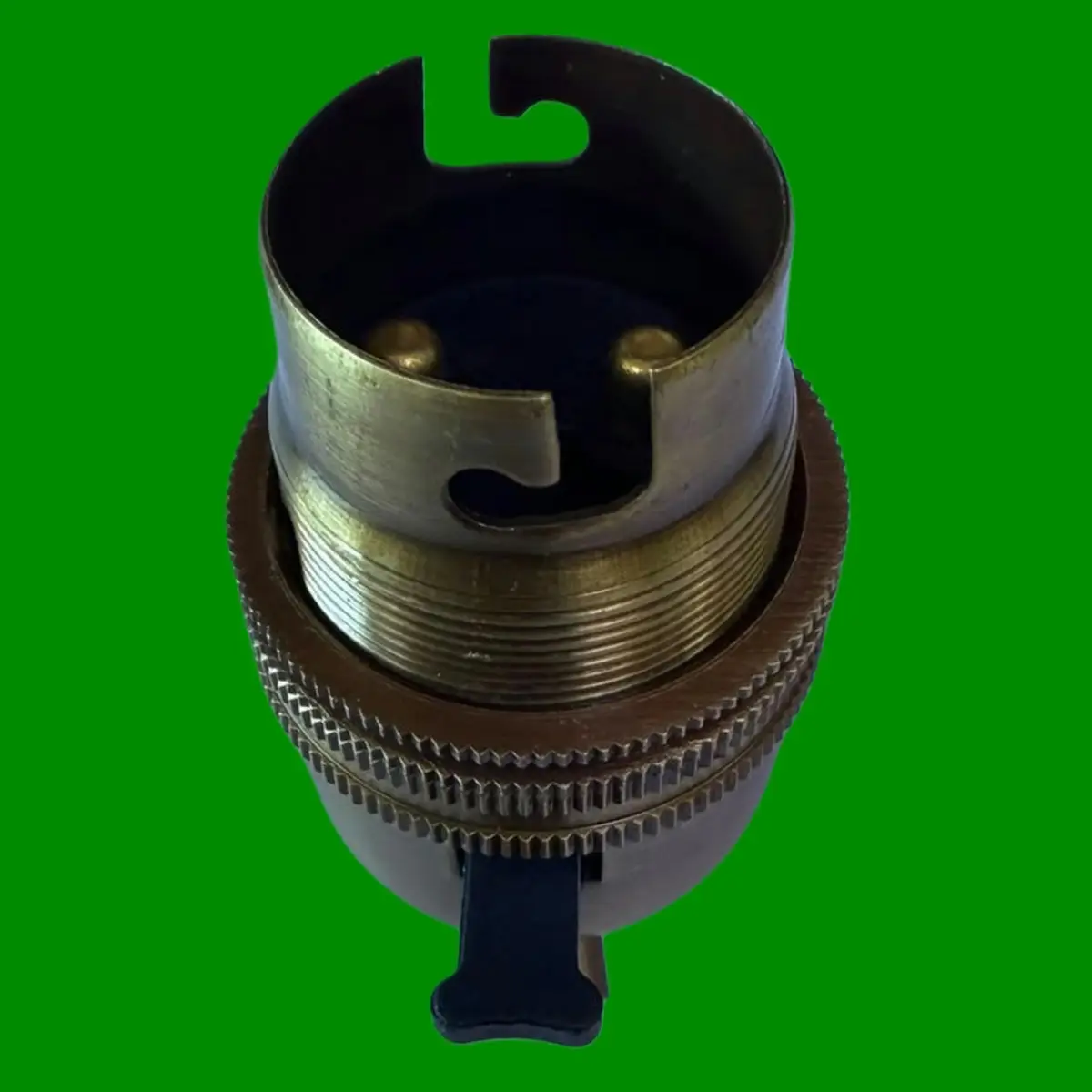 4x Bayonet Socket BC B22 Antique Brass 1/2" Entry Bulb Hold Switch Shade Collar - image 3 | Free standard UK delivery included | Discount Quality Products