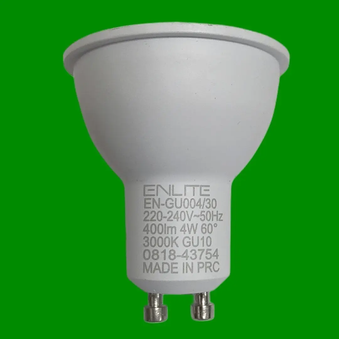 2x 4W (=60W) Enlite AURORA LED GU10 Spot Light Bulbs 3000K 60 deg Reflector - image 2 | Free standard UK delivery included | Discount Quality Products