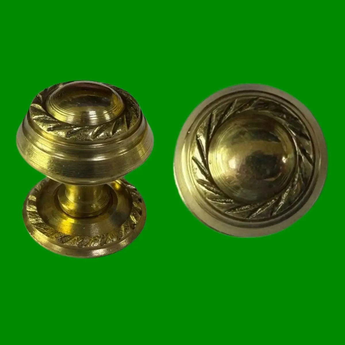 6x Small Round 20mm Brass Door Knob Handle, Cabinet Drawer, Cupboard, Furniture - image 2 | Free standard UK delivery included | Discount Quality Products