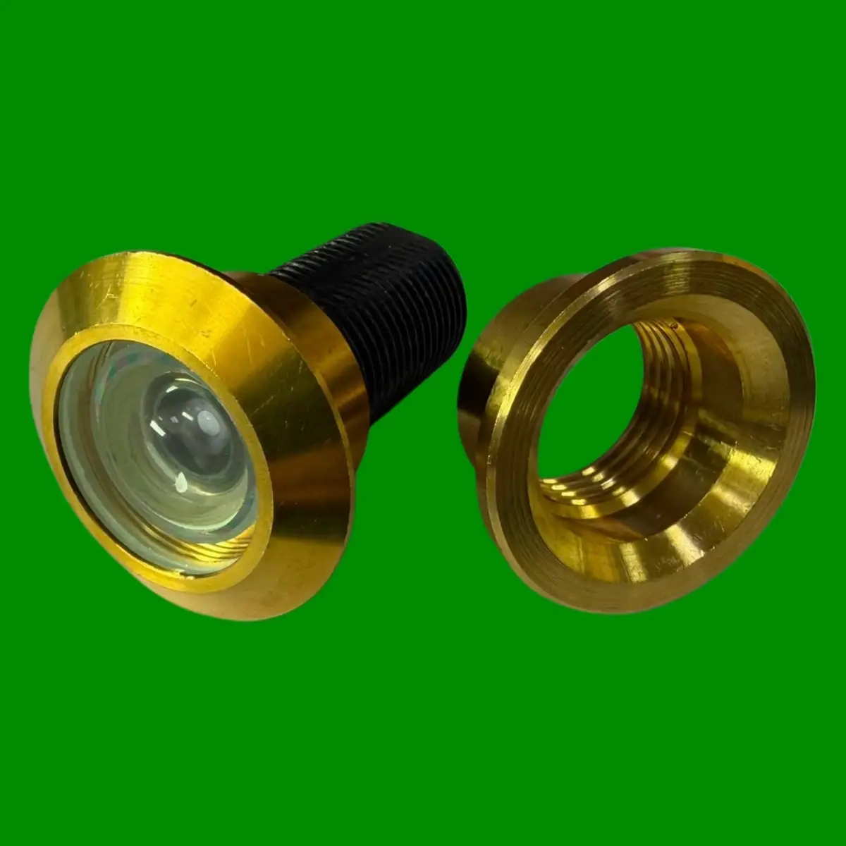 1x Brass Front Door Viewer One Way Spy Peephole, Adjustable for 1.75-2.25" Doors - image 4 | Free standard UK delivery included | Discount Quality Products