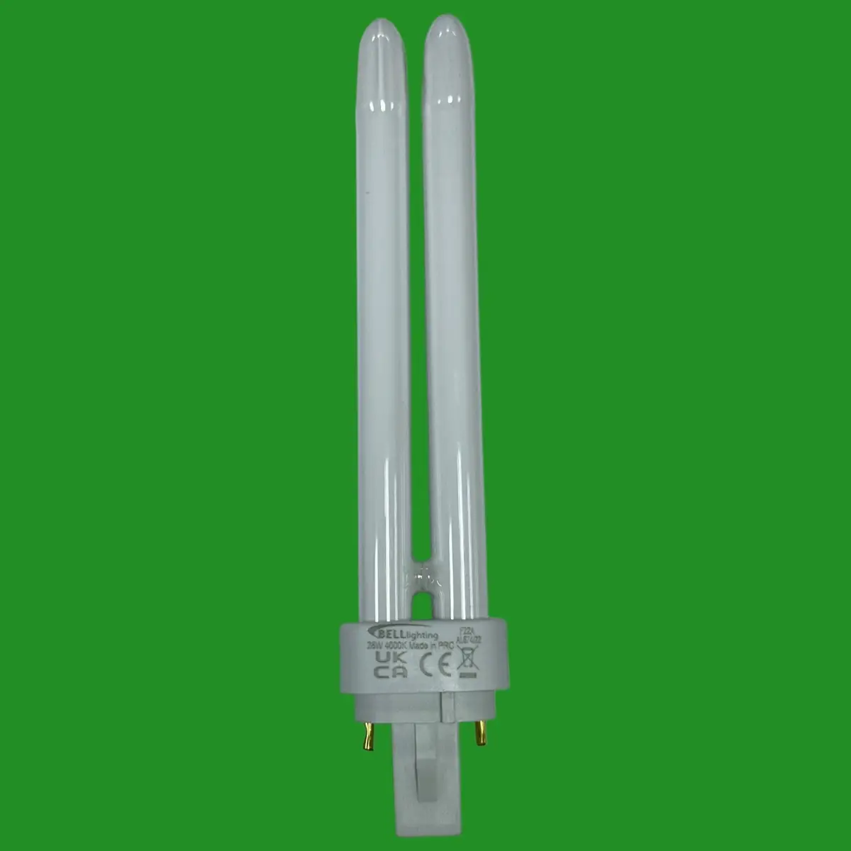 2x 26W BELL G24d-3, 2 pin CFL Light Bulbs, 840 4000K Low Energy PL PLC Lamp - image 2 | Free standard UK delivery included | Discount Quality Products