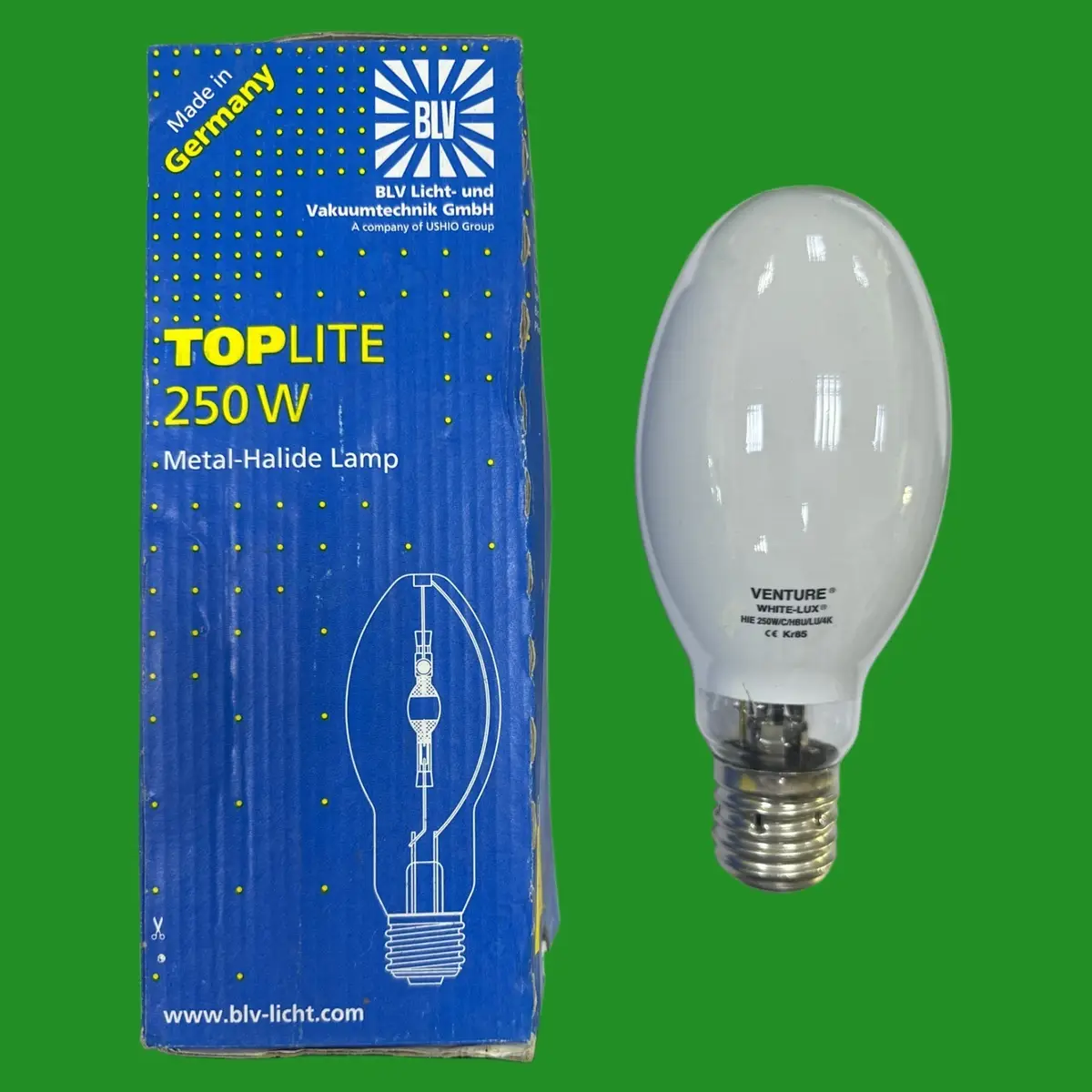 250W BLV Toplite HIE MHL Metal Halide Elliptical Light Bulb Lamp GES E40 4000K