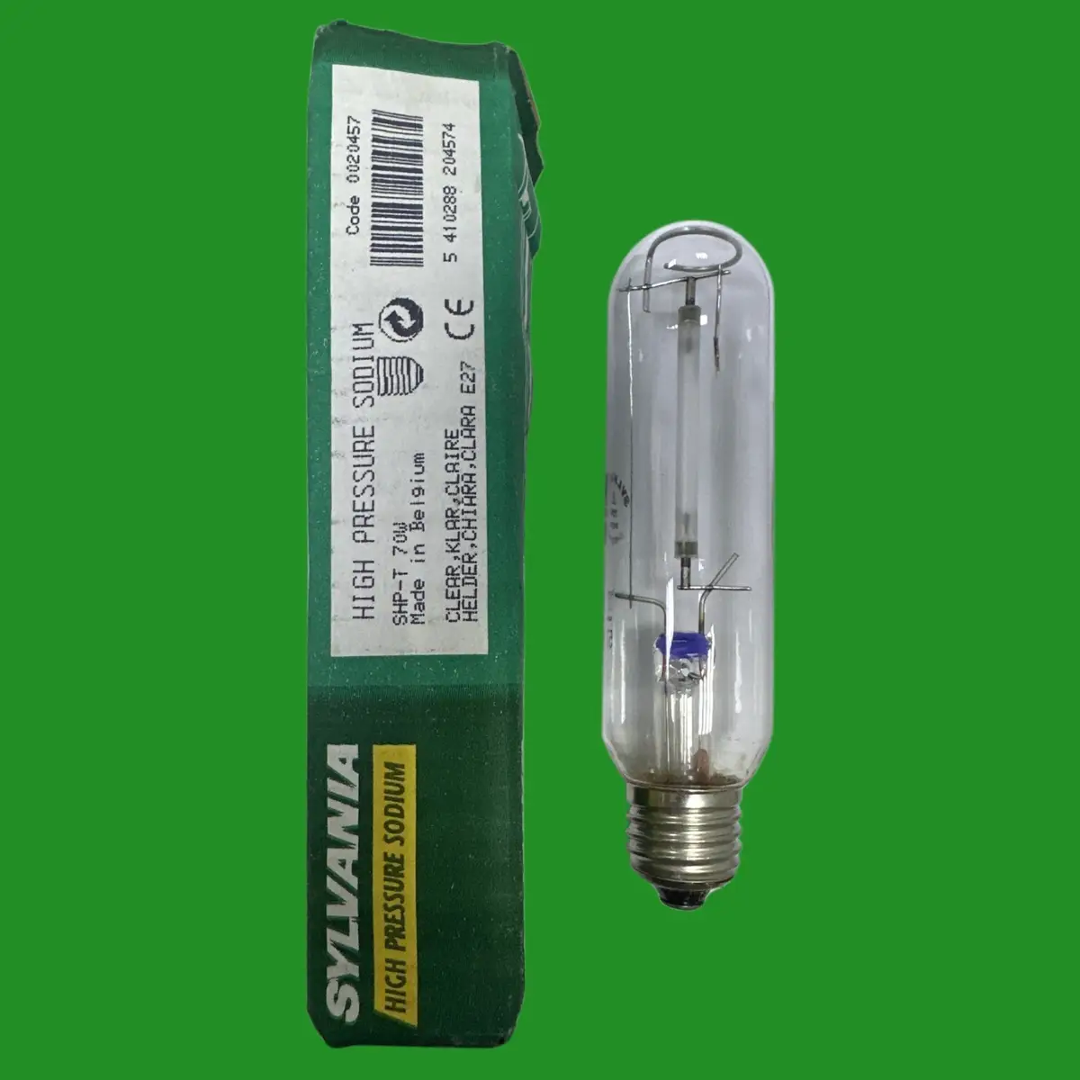 1x 70W Sylvania Clear HPS High Pressure Sodium SON Tube Light Bulb ES E27 SHP-T