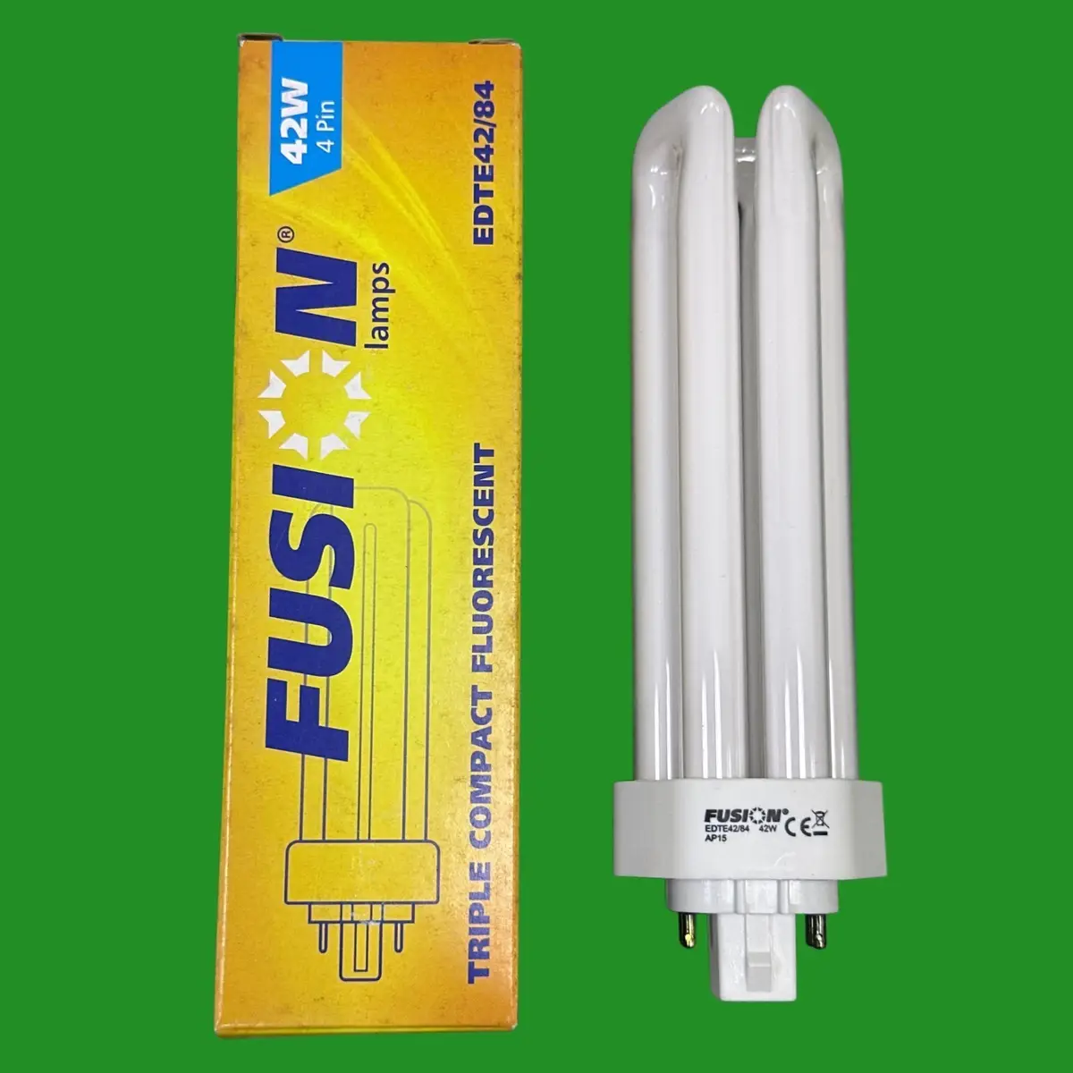 42W Fusion GX24Q-4, 4 pin CFL Low Energy PL Light Bulb 4000K Cool White Lamp 840 - image 2 | Free standard UK delivery included | Discount Quality Products