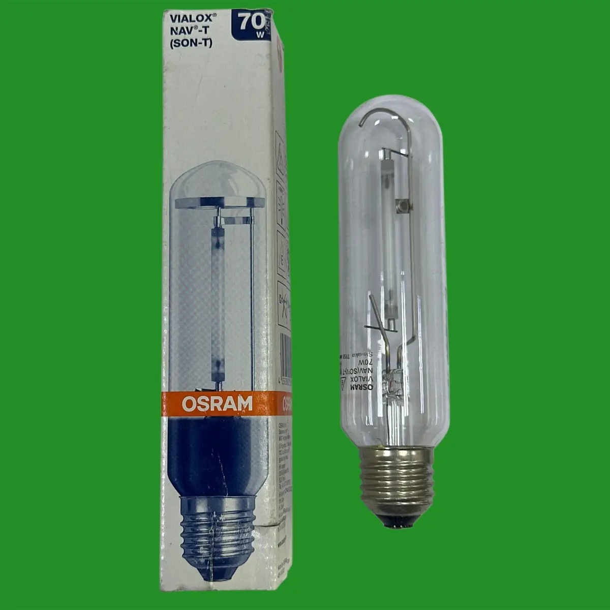 1x 70W OSRAM Clear HPS High Pressure Sodium SON Tube Light Bulb ES E27 VIALOX