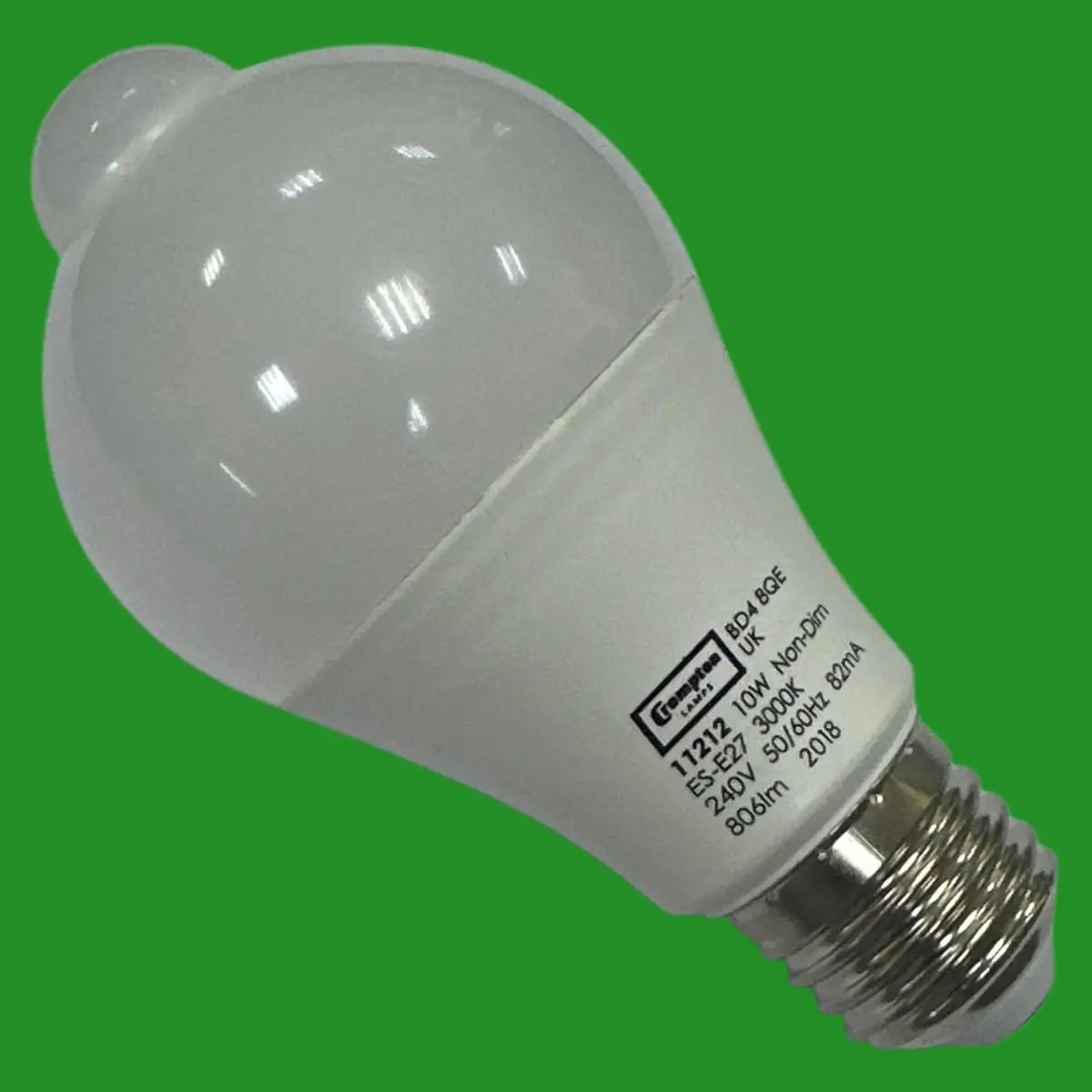 10W Crompton LED Dusk Till Dawn PIR Motion Sensor Security Light Bulb ES E27 - image 2 | Free standard UK delivery included | Discount Quality Products