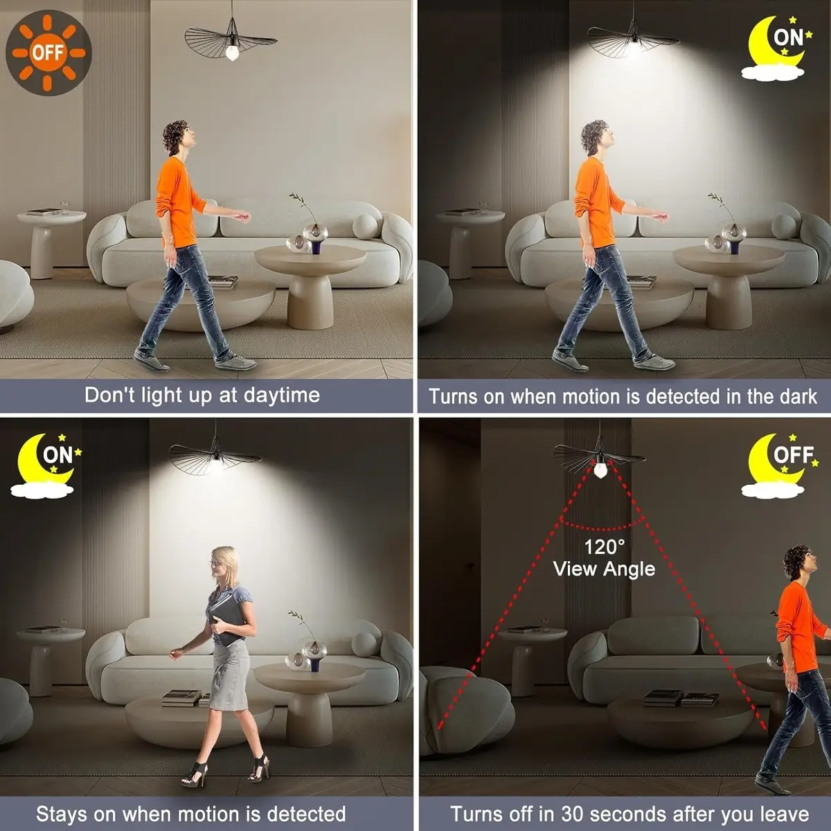 10W Crompton LED Dusk Till Dawn PIR Motion Sensor Security Light Bulb BC B22 - image 3 | Free standard UK delivery included | Discount Quality Products