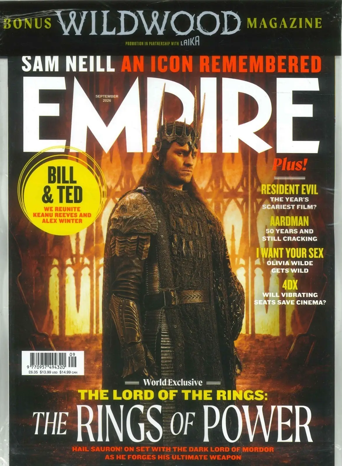 Empire Magazine Lord of the Rings: The Rings of Power, Wildwood Bonus, Sept 2026