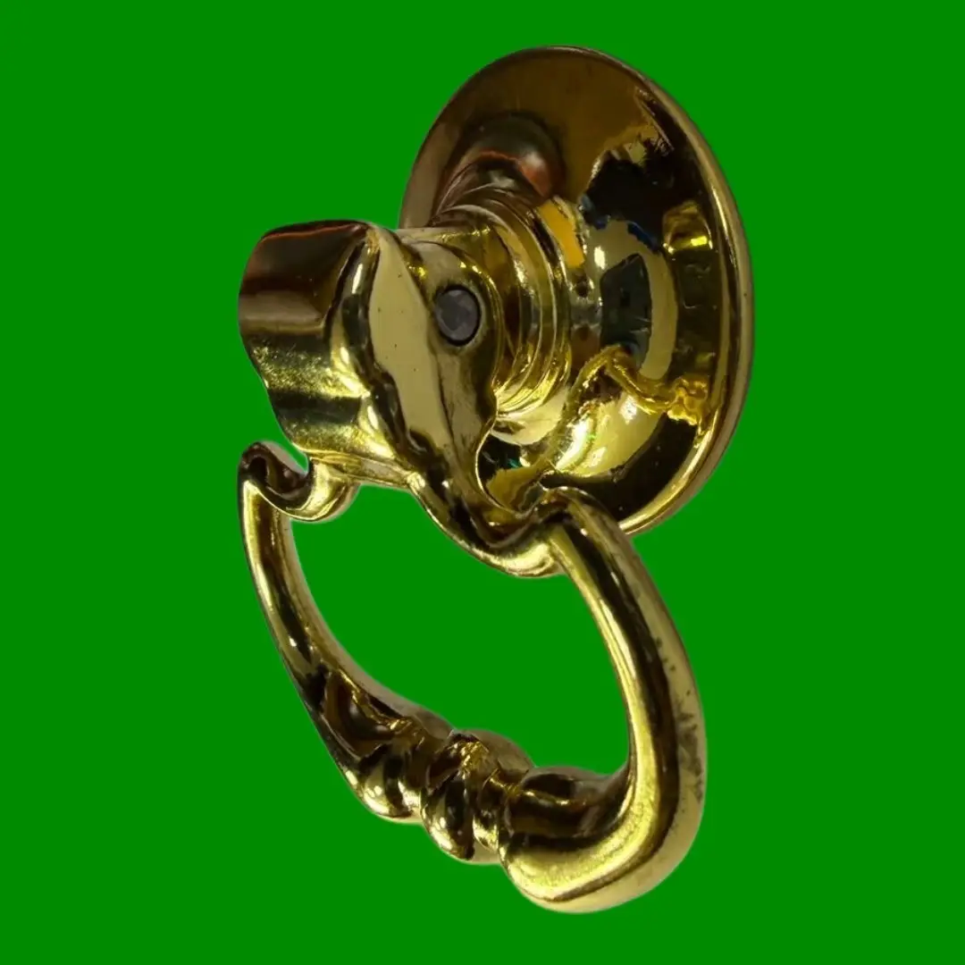 1x 50mm Polished Brass Plated Door Drop Pull Handle, Drawer, Cabinet, Cupboard - image 3 | Free standard UK delivery included | Discount Quality Products