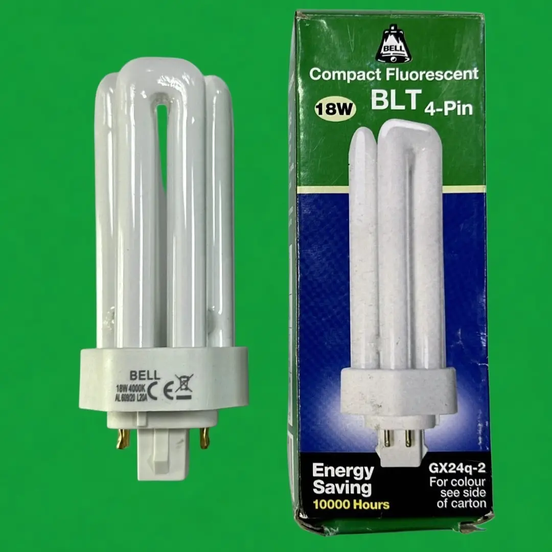 1x 18W BELL Dimmable GX24Q-2 4 pin Low Energy 4000K Lamp 840 PLL BLT Light Bulb