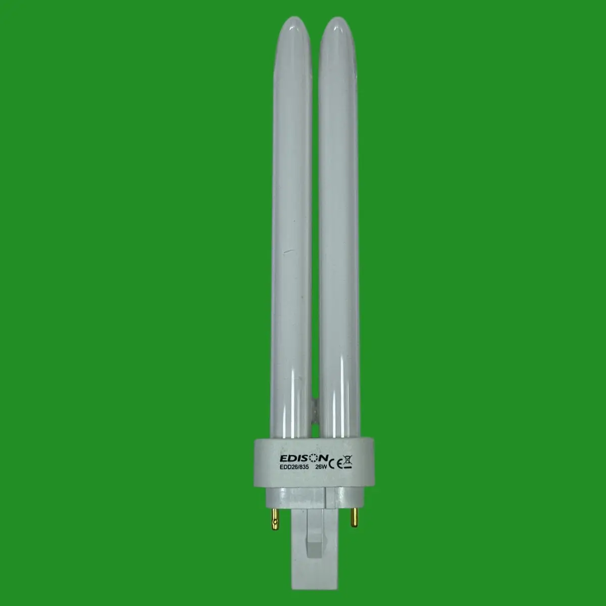 1x 26W Edison G24d-3, 2 pin, Low Energy CFL PL Light Bulb 3500K 835 White Lamps - image 3 | Free standard UK delivery included | Discount Quality Products