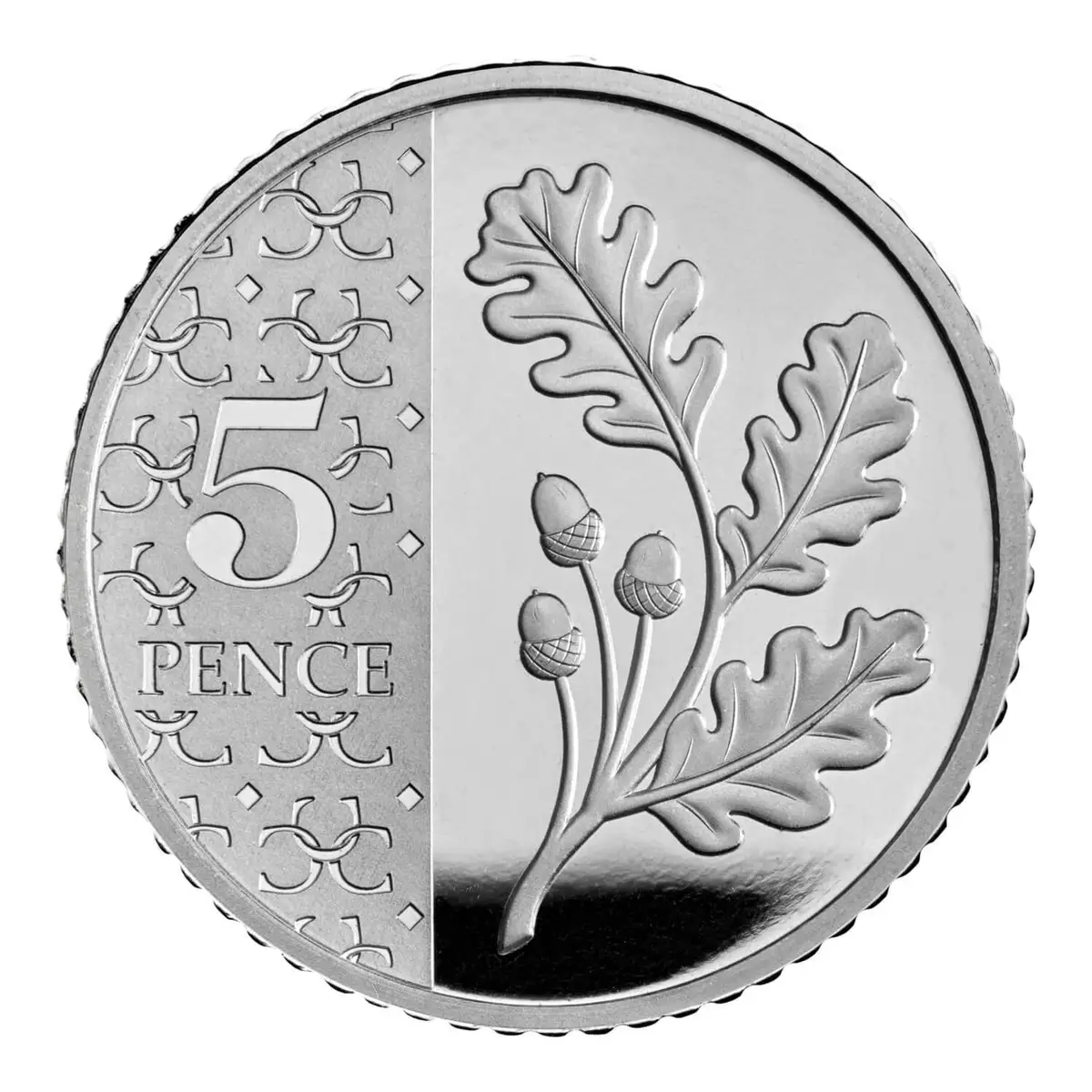 2025 UK King Charles III, Oak Leaves, 5p Circulated Five Pence Coin, Collectable - image 2 | Free standard UK delivery included | Discount Quality Products