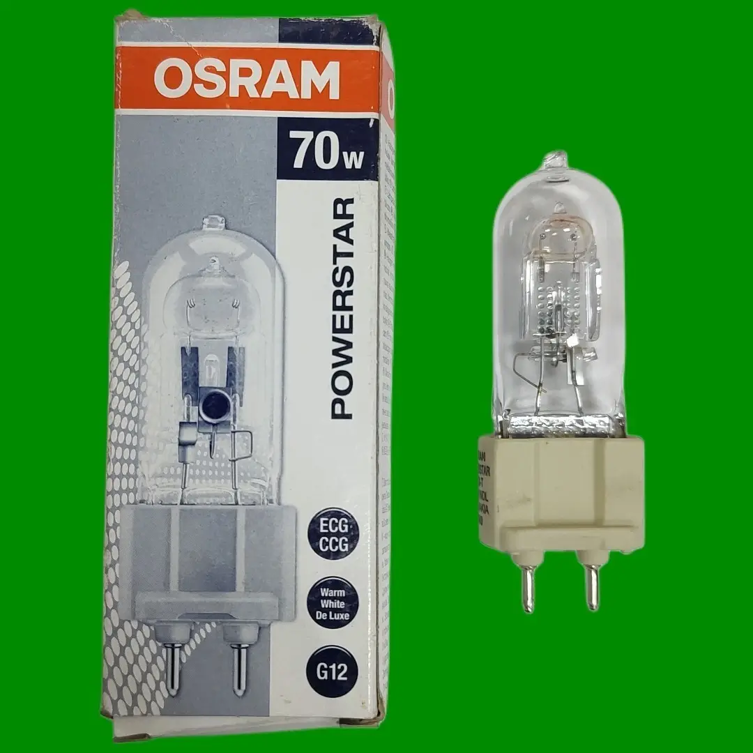 70W Osram G12 HQI-T PowerStar WDL 3000K HID METAL HALIDE CERAMIC Light Bulb Lamp